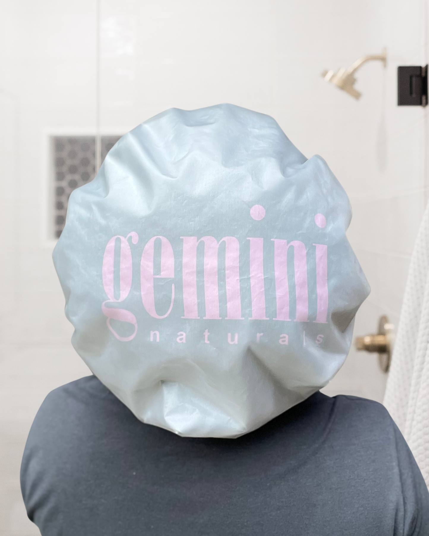 Adjustable Satin-lined Shower Cap